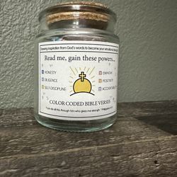 Tiny bible verse jar