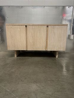 Light Oak Wood Sideboard Cabinet