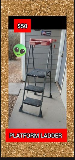 Ladder platform tool