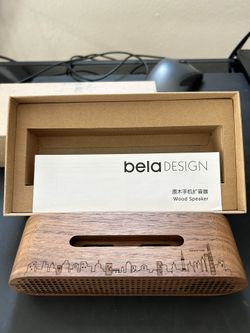 Wood Phone Amplifier Speaker
