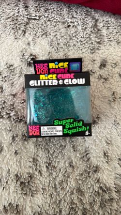 Nee Doh Nice Cube Glitter & Glow Squishy Toy