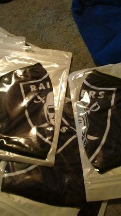 Raiders foco face masks $5