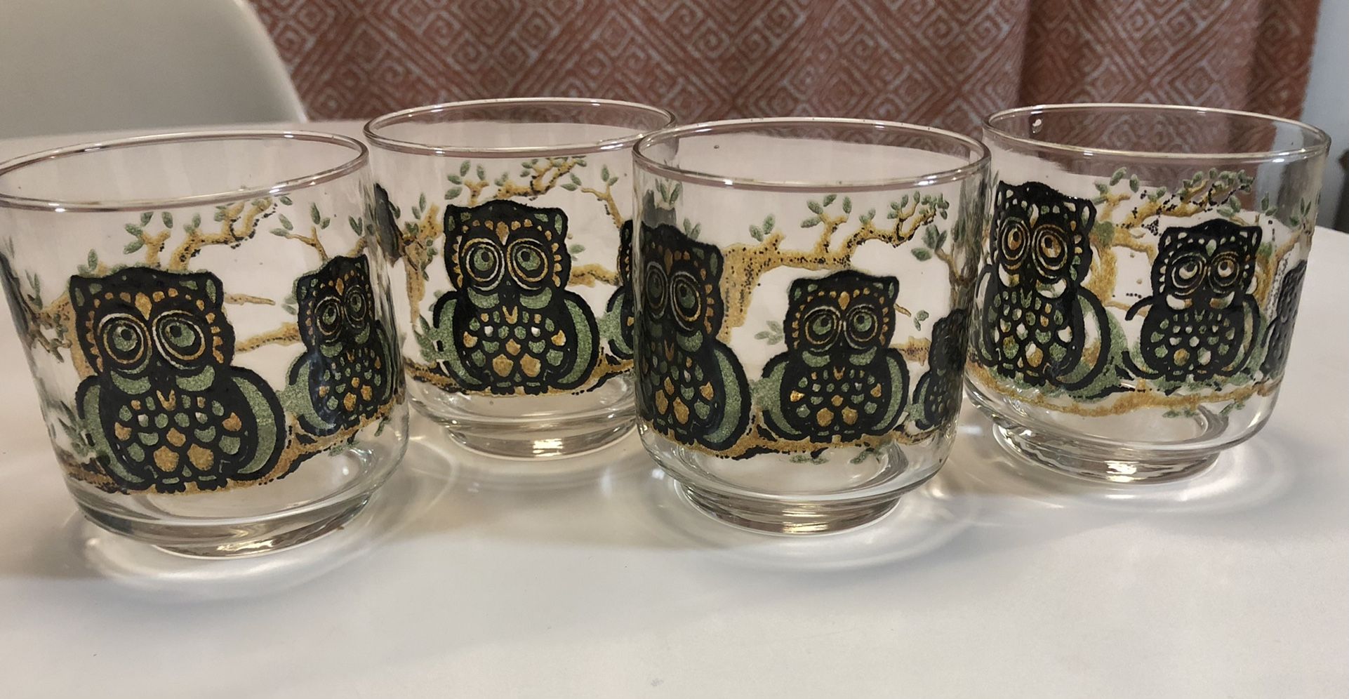 Mid Century Libbey Owl Bar ware/Glasses