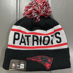New England Patriots Beanie with Pom