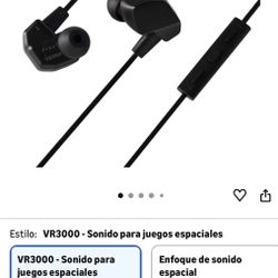 VR3000 gaming headphones for a spacious, immersive experience, open-world adventures, virtual reality, and spatial environments, with in-line micropho