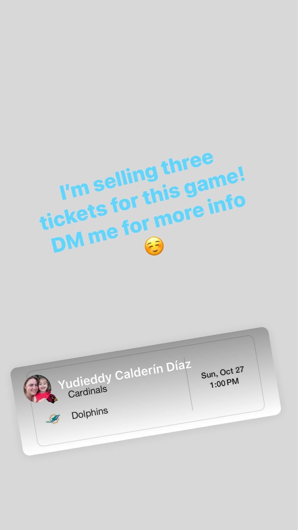 Dolphins Game Ticket