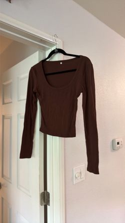 Brown size m crop top