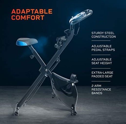 Exercise Whenever You Are With Slim Profile & Foldable Exercise Bike!