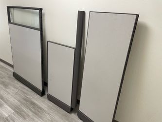 Free cubicle partitions and table tops.