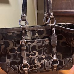 Authentic Coach Purse Brown