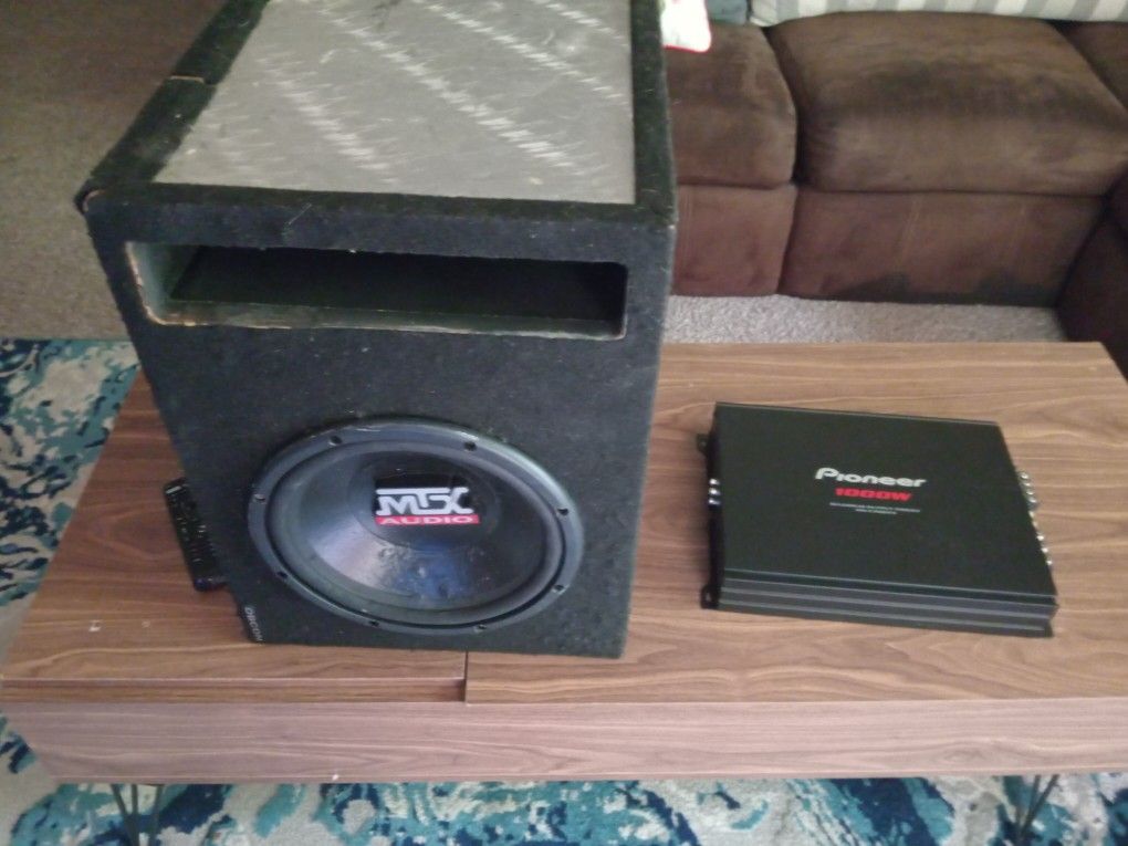 Subwoofer And Amplifier 