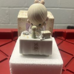 Precious Moments My Happiness 1981 Charter Member 1989 Symbol w/ Box C0110 Rare