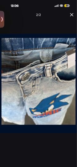Kids Sonic Denim Shorts