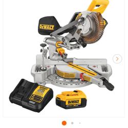 DEWALT20V MAX Cordless 7-1/4 in. Sliding Miter Saw with (1) 20V Battery 4.0Ah
