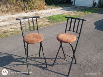 Foldable Bar Stools (Very Sturdy! And Comfortable)