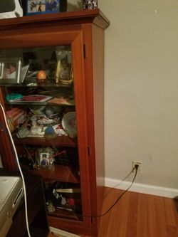 Wood Curio cabinet