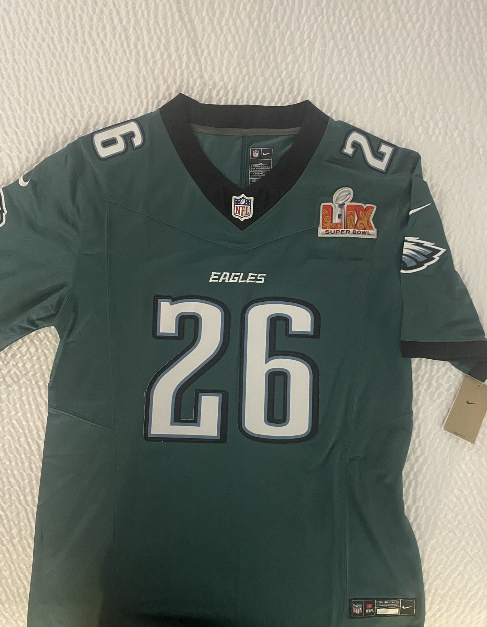 Brand New Saquon Barkley Midnight Green Eagles Jerseys Size XL
