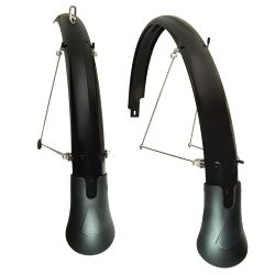 Planet Bike Cascadia Recycled Plastic Fender Set with Mudflaps 650b x 60mm / 27.5" x 2.3" Blade Fits Max Tire of 650bx50mm/27.5" x1.9