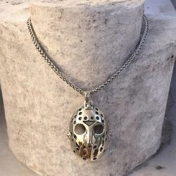 Jason Mask Stainless Steel Necklace
