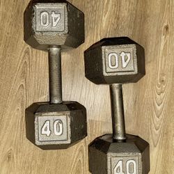 40lb Dumbbell Set Of Two Weights