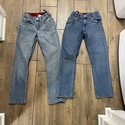 Boys Levi's jeans Size 8 Worn One Time (both Pairs)