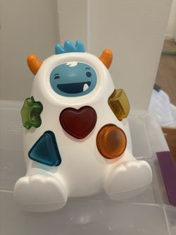 Skip Hop Developmental Learning Shape Sorter, 3-Stage Spinning & Sorting Toddler Toy, Explore & More, Yeti