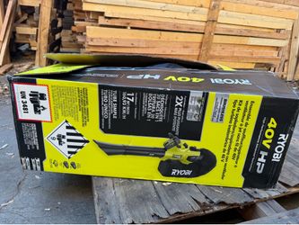 Ryobi 40 V hp blower/Vacuum