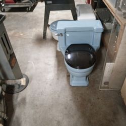 American Standard Toilet From 1960 Blue Good Shape