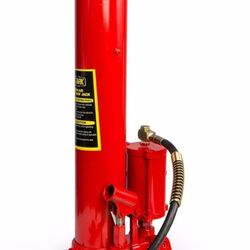 XtremepowerUS 8 Ton Air/Hydraulic Long Ram Jack Piston Ram 8-Ton Capacity Cherry Crane Shop Engine Hoist Lift For Truck- 8.0 Lbs, Red 48