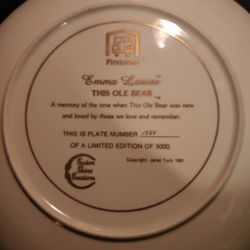 Adorable Collector Plate, FIREHOUSE