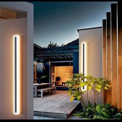Brand new 2 pack Modern / contemporary Long Outdoor led wall lights 38 w waterproof (47.2”)