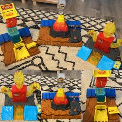 3 Hot Wheels Monster Truck Playsets