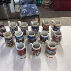 Vintage Collectible Budweiser Stiens  14 Total