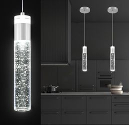 Chrome Crystal Pendant Light