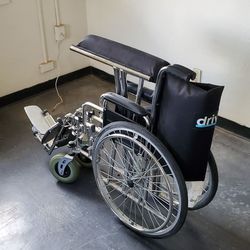 Heavy duty wide wheelchair