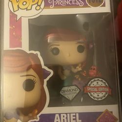 Disney Princess Little Mermaid Ariel Diamond Collection Funko Pop 