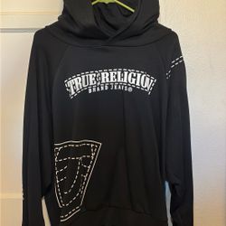 True Religion Blacked Sowed Hoodie