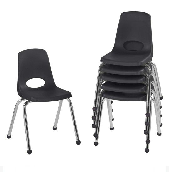 6 New Children's Stacking Classroom Chairs $40