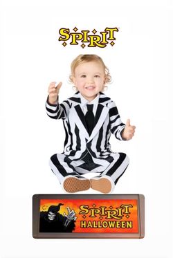 Spirit Halloween Baby Beetlejuice Costume 12-18 mo new