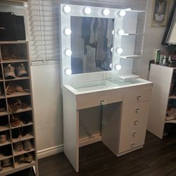 New 6 Drawer Makeup Vanity Set Free Lightsblubs 