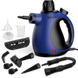 Handheld Steam Cleaner, Steam Cleaner for Home with 10 Accessory Kit, Multipurpose Portable Upholstery Steamer Cleaning with Safety Lock to Remove Gri