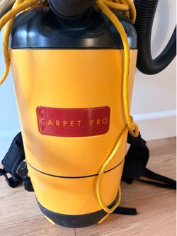 Carpet Pro vacuum backpack commercial