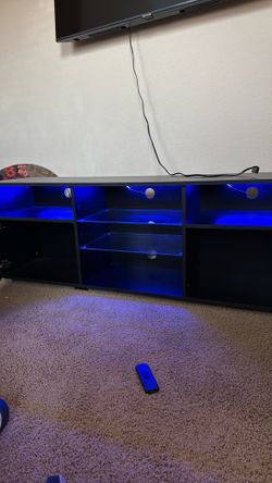 Entertainment center  w/ LED LIGHTS
