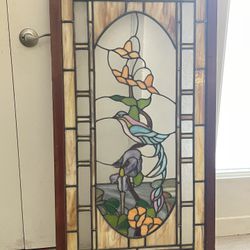 Gorgeous Stain Glass Window In Perfect Condition