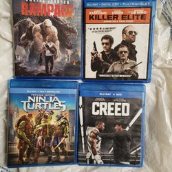 Lot Of 4 Blu Ray Movies for sale Like New 