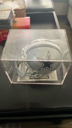 Autographed mini helmet, Emmett Smith