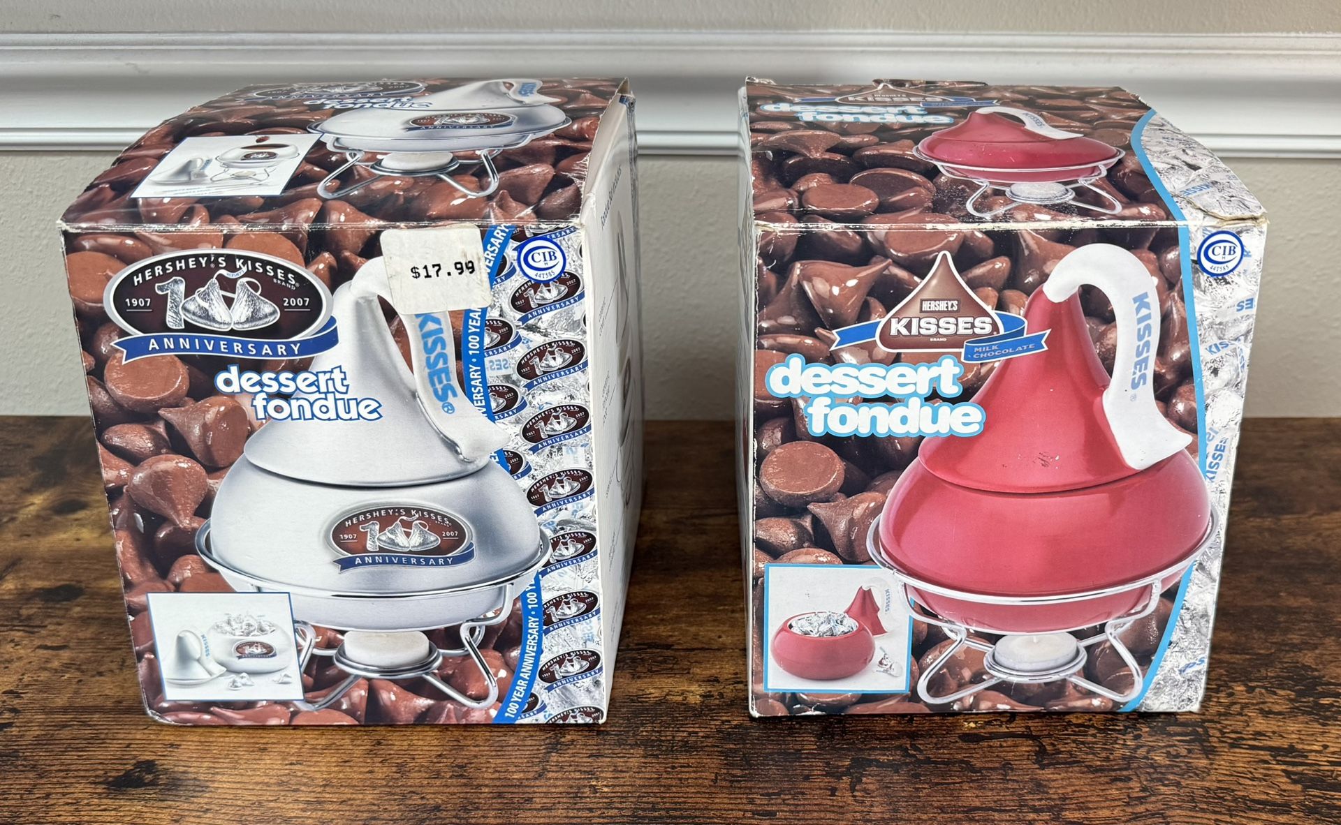 Hersheys Kisses Dessert Fondue Set converts to Candy Dish $10 each $15 for Both xox