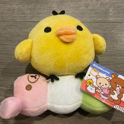 7” San-x Rilakkuma Kiiroitori Botchan Dango Japanese Licensed Authentic Plush Toy Chicken 