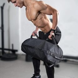NWOB AWESOME E  ETERMTT Fitness Sandbags, Heavy Duty Black 3 Filler Bag Sizes (Sand Not Included)