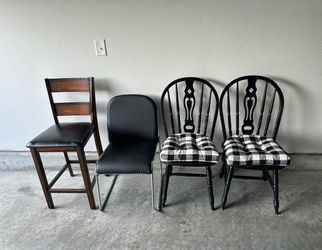 4 different chairs